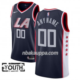 Los Angeles Clippers Custom 2018-19 Nike City Edition Navy Pelipaidat Swingman - Lasten